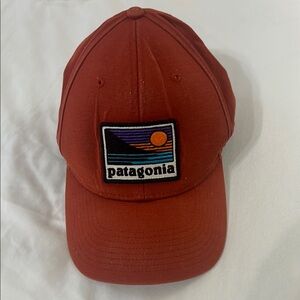 Patagonia Brick Red snapback hat